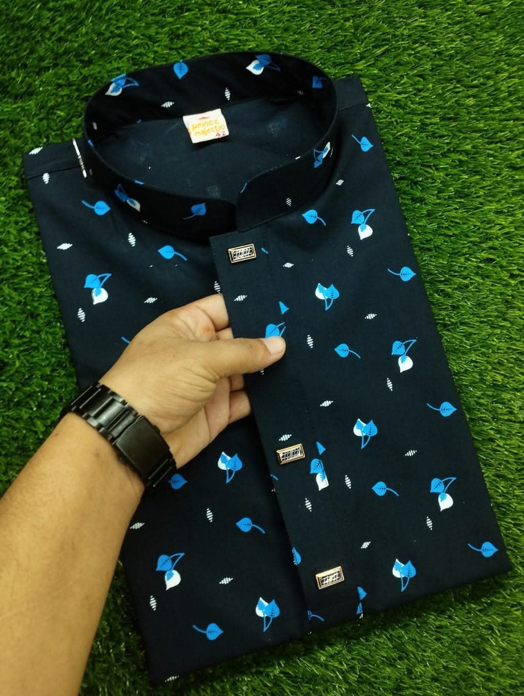 কটন পাতা প্রিন্ট